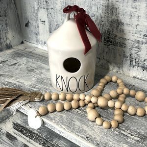 Rae Dunn “Kncok” birdhouse
